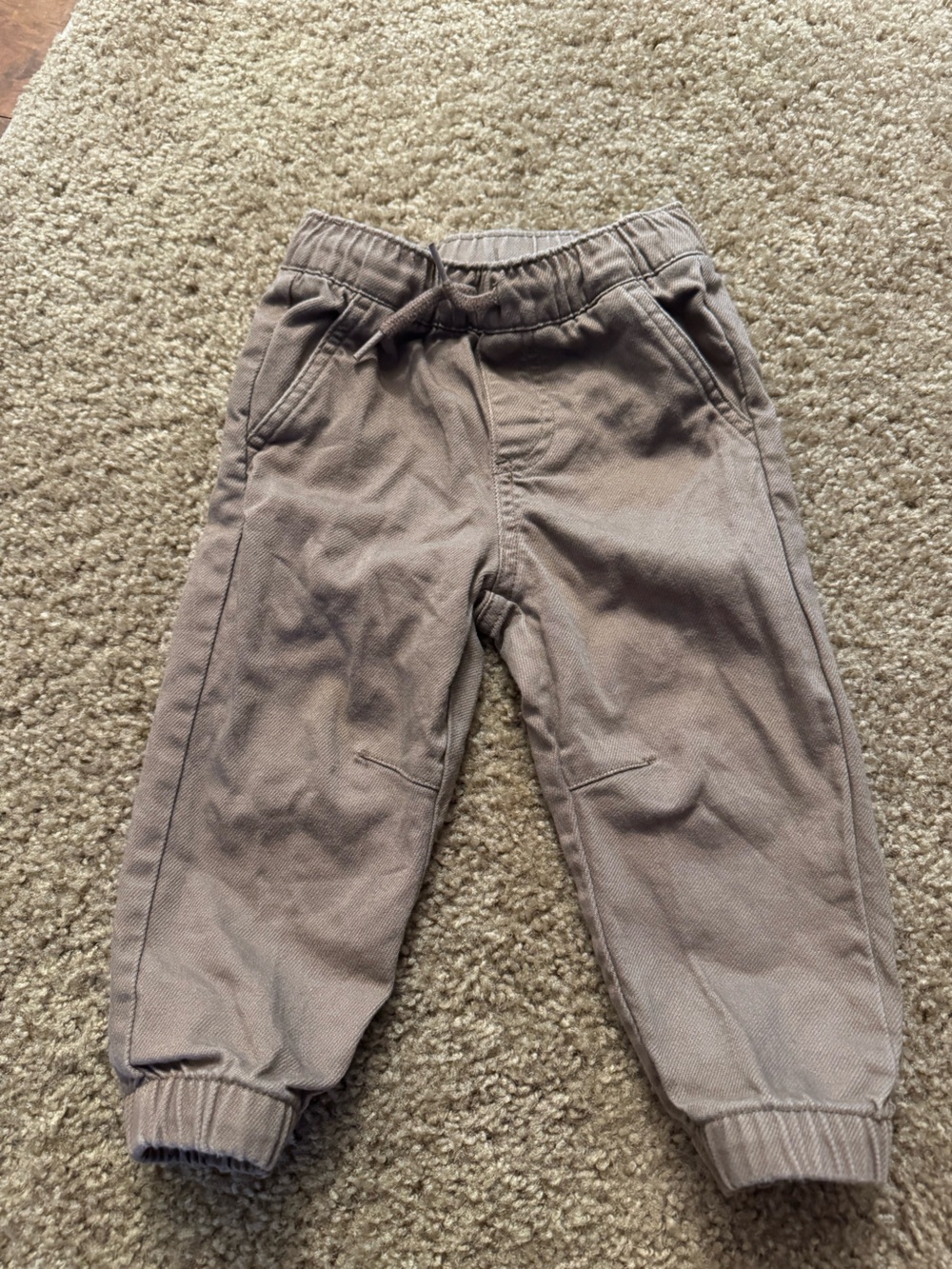 Old Navy Kids Drawstring Joggers in Taupe